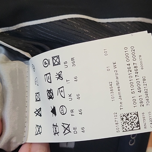 BOSS HUGO BOSS Coat Blazer Suit Jacket Black made in Turkey - Picture 9 of 9